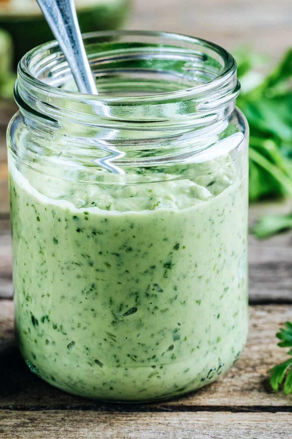 The BEST Avocado Lime Ranch Dressing • The Wicked Noodle
