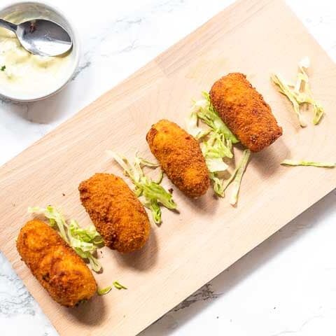 Spanish Croquettes Made With Jamon Serrano