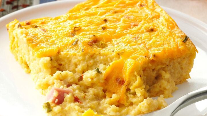 Ham and Cheese Grits Casserole