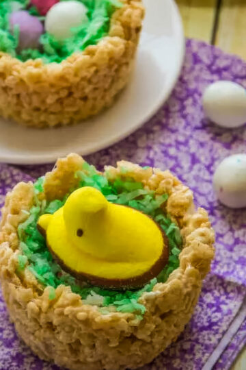 Easter Peeps Cake & Nests (Cupcakes)
