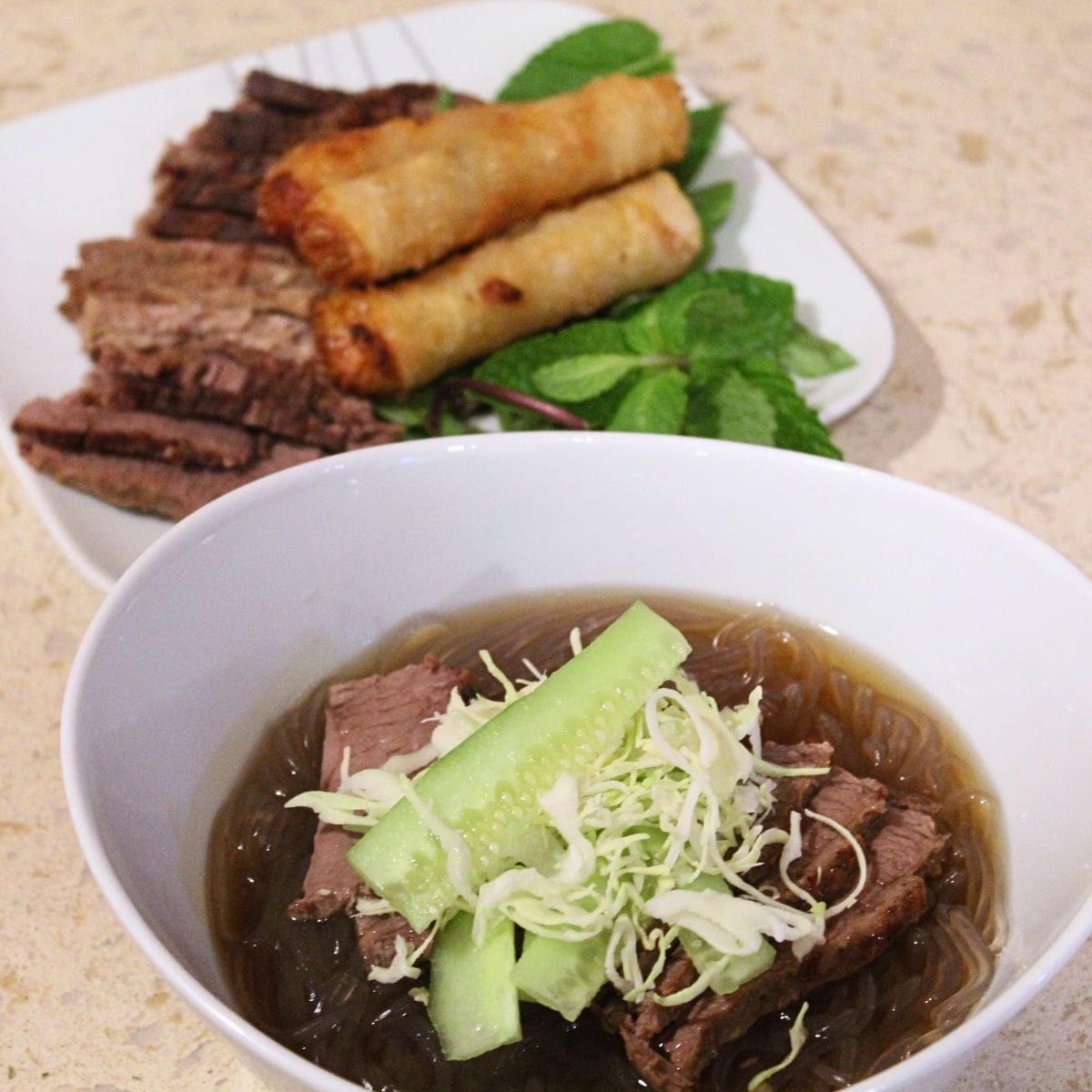 Korean Cold Noodle Soup • The Wicked Noodle