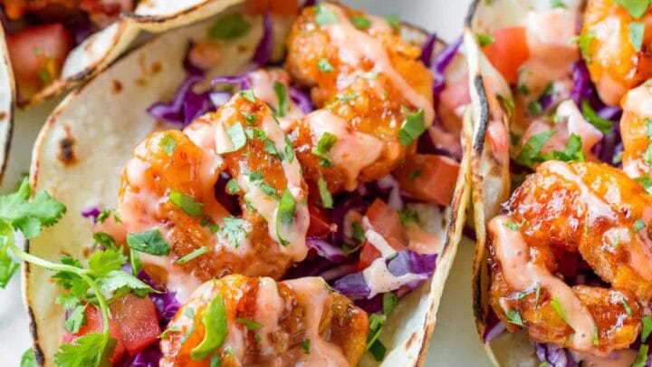Bang Bang Shrimp Tacos
