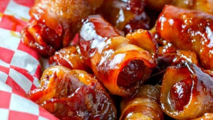 40 Dishes To Bring To A Potluck Bacon Wrapped Smokies