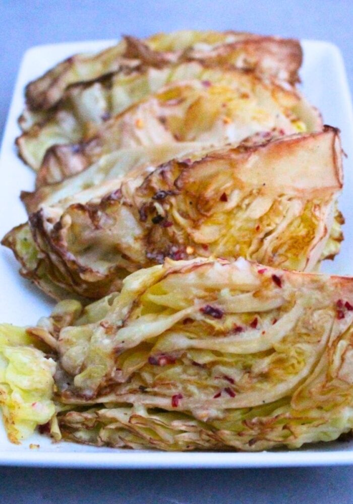 Smoked Cabbage with Chili Lime Butter
