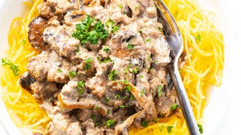 Low Carb Keto Ground Beef Stroganoff