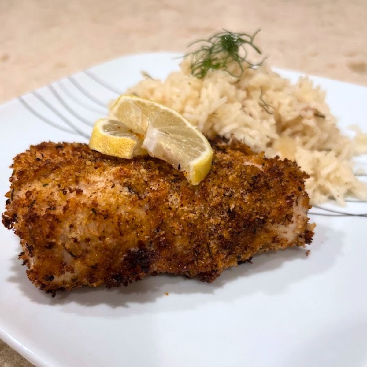 Panko Crusted Cajun Mahi Mahi