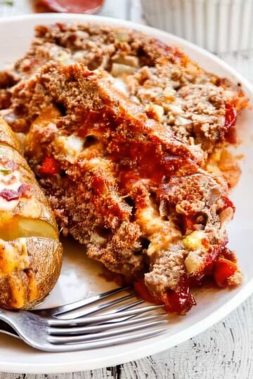Brown Sugar Meatloaf with Chipotle Gouda