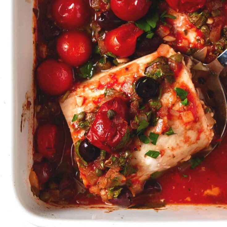 Image for Baked Mahi Mahi Recipe with Tomatoes & Olives