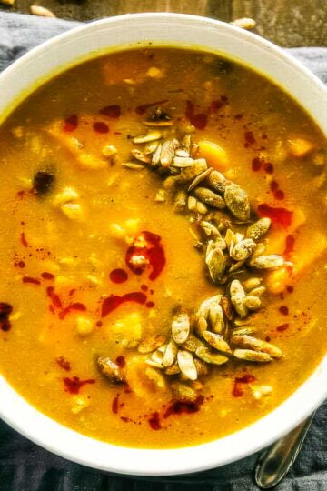 Turkey Lentil Chili with Butternut Squash