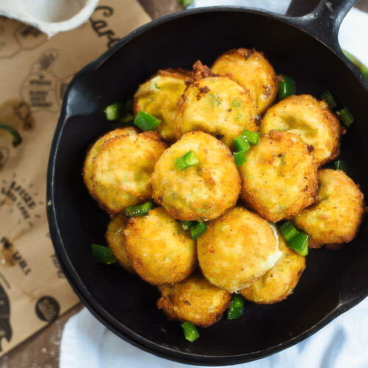 Spicy Cheese Fritters - Deep or Air Fry