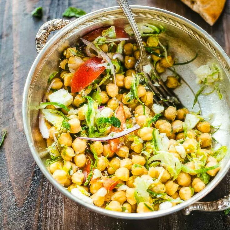 Chickpea Feta Salad