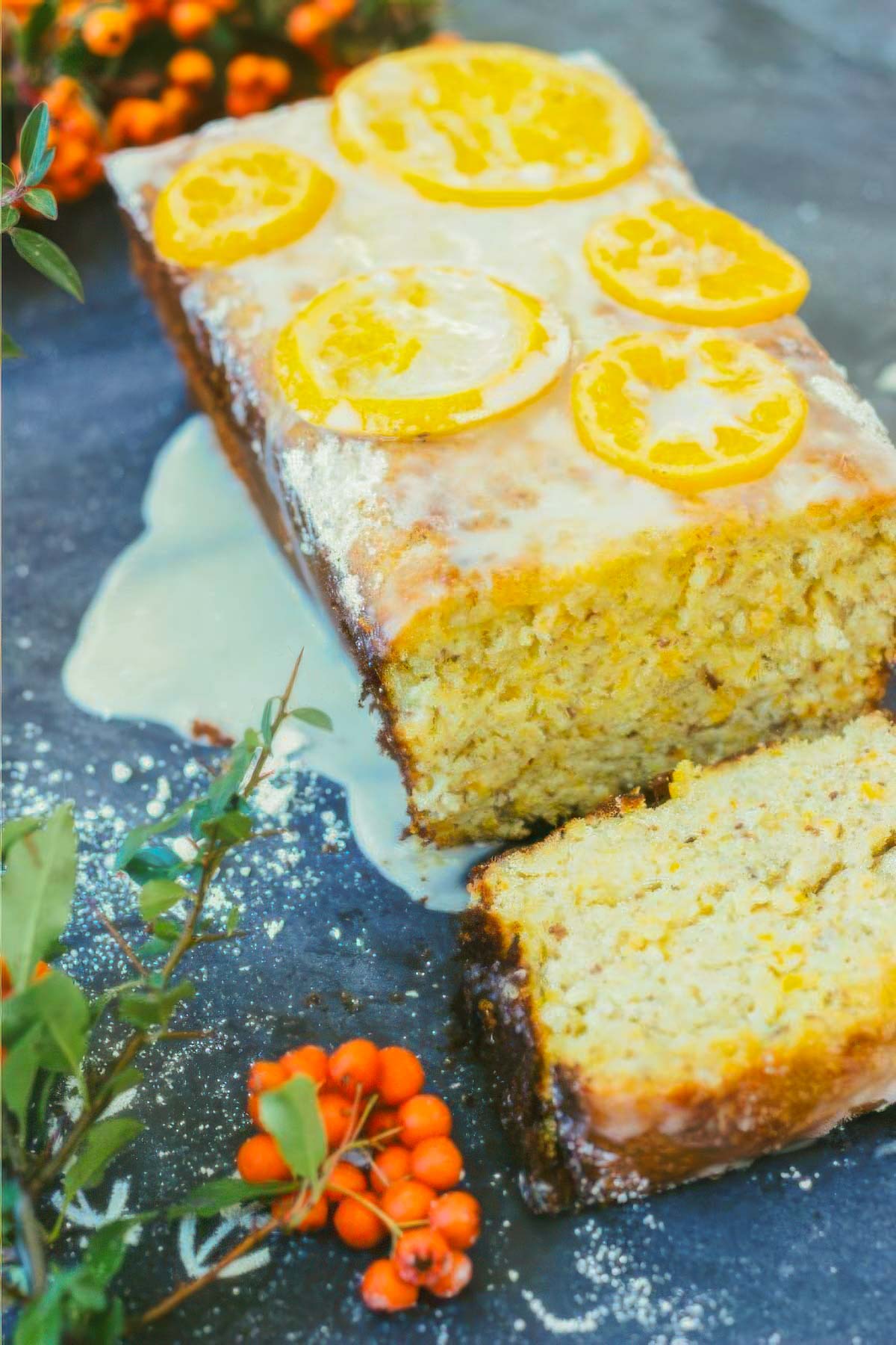 Clementine Quick Bread Recipe clementine quick bread with the first slice cut