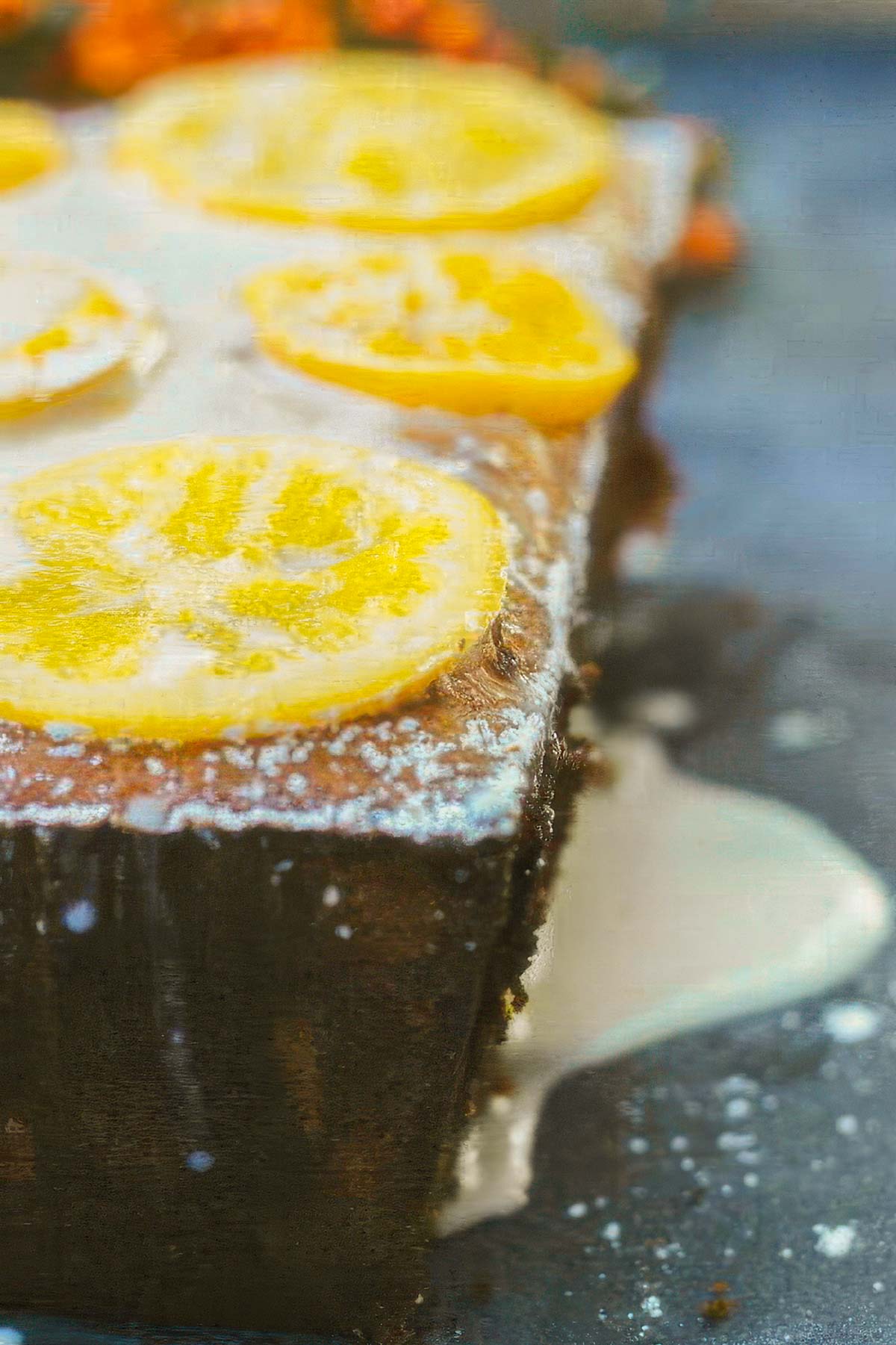 Clementine Quick Bread Recipe a closeup image of a clementine quick bread